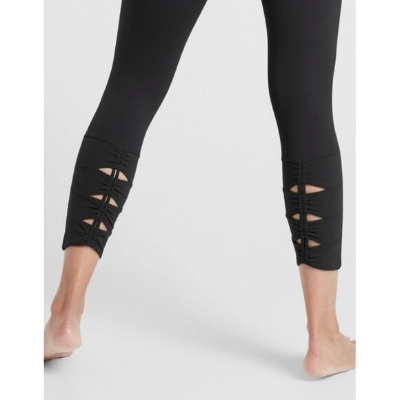 Athleta Salutation Stash Pocket II Cinch 7/8 Tight Black XS High Rise - Picture 8 of 10